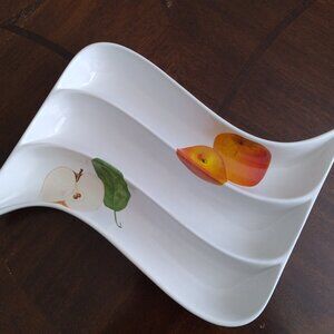 Elegant plate, Apple Orchard Collection, Design in Italy
